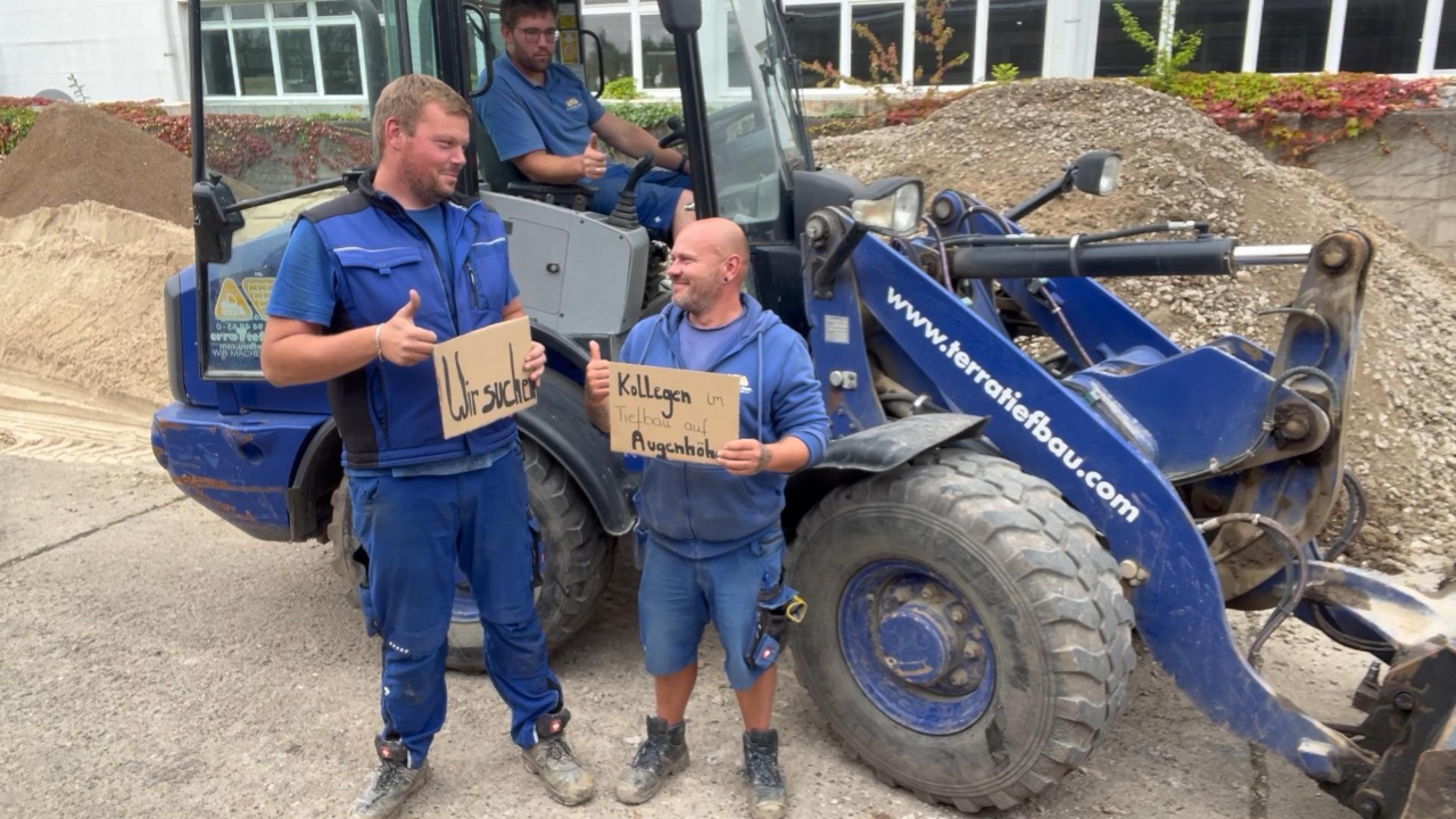 Terra-Team auf der Baustelle im Tiefbau